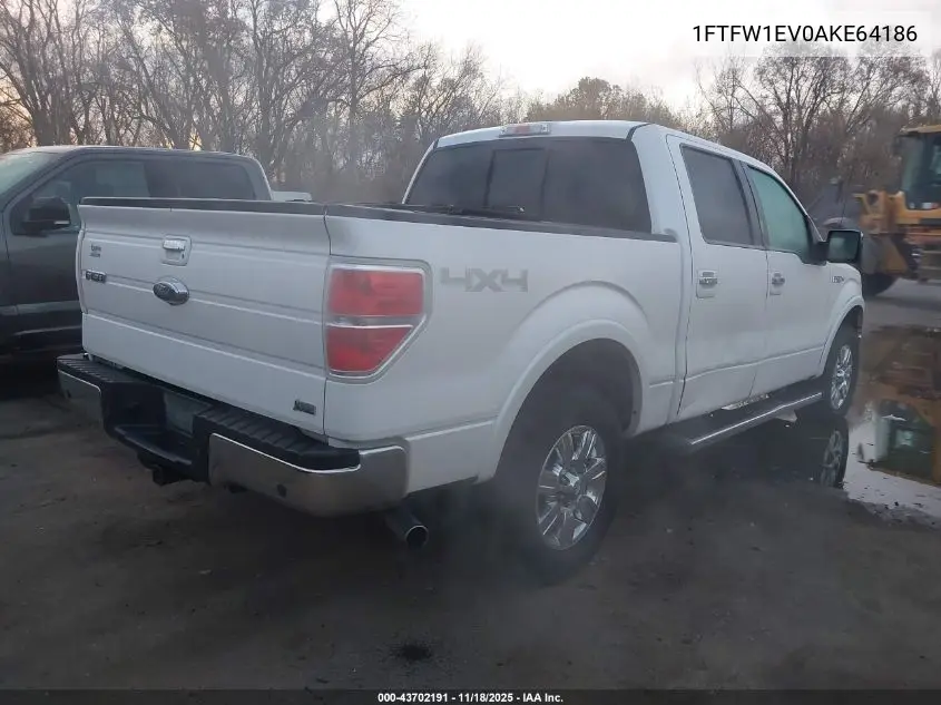 1FTFW1EV0AKE64186 2010 Ford F-150 Fx4/Harley-Davidson/King Ranch/Lariat/Platinum/Xl/Xlt