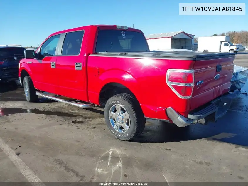 1FTFW1CV0AFA81845 2010 Ford F-150 Fx2 Sport/Harley-Davidson/King Ranch/Lariat/Platinum/Xl/Xlt