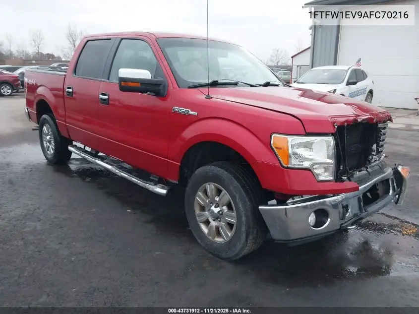 1FTFW1EV9AFC70216 2010 Ford F-150 Fx4/Harley-Davidson/King Ranch/Lariat/Platinum/Xl/Xlt