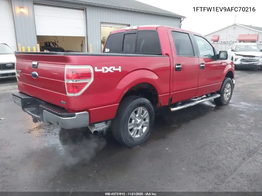 1FTFW1EV9AFC70216 2010 Ford F-150 Fx4/Harley-Davidson/King Ranch/Lariat/Platinum/Xl/Xlt