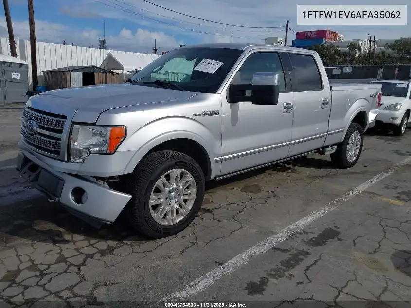 1FTFW1EV6AFA35062 2010 Ford F-150 Fx4/Harley-Davidson/King Ranch/Lariat/Platinum/Xl/Xlt
