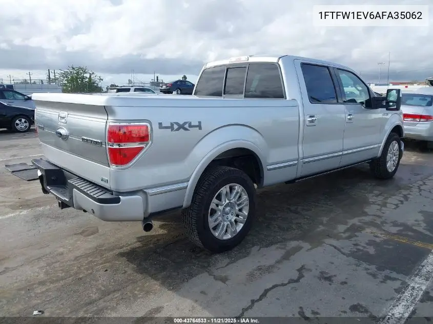 1FTFW1EV6AFA35062 2010 Ford F-150 Fx4/Harley-Davidson/King Ranch/Lariat/Platinum/Xl/Xlt
