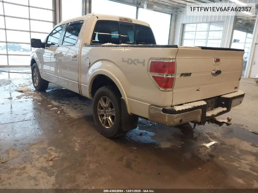 1FTFW1EV6AFA62357 2010 Ford F-150 Fx4/Harley-Davidson/King Ranch/Lariat/Platinum/Xl/Xlt