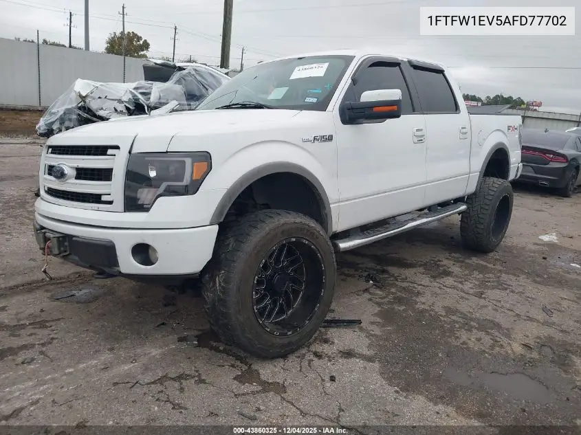 1FTFW1EV5AFD77702 2010 Ford F-150 Fx4/Harley-Davidson/King Ranch/Lariat/Platinum/Xl/Xlt