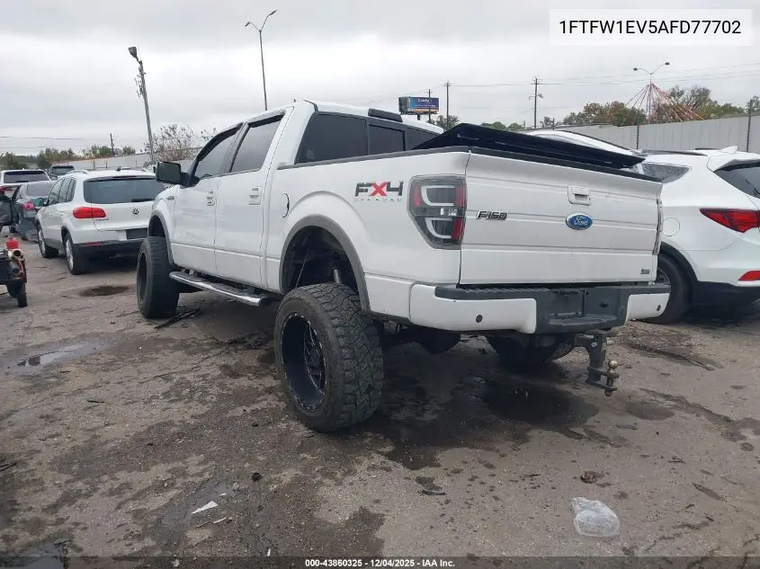 1FTFW1EV5AFD77702 2010 Ford F-150 Fx4/Harley-Davidson/King Ranch/Lariat/Platinum/Xl/Xlt