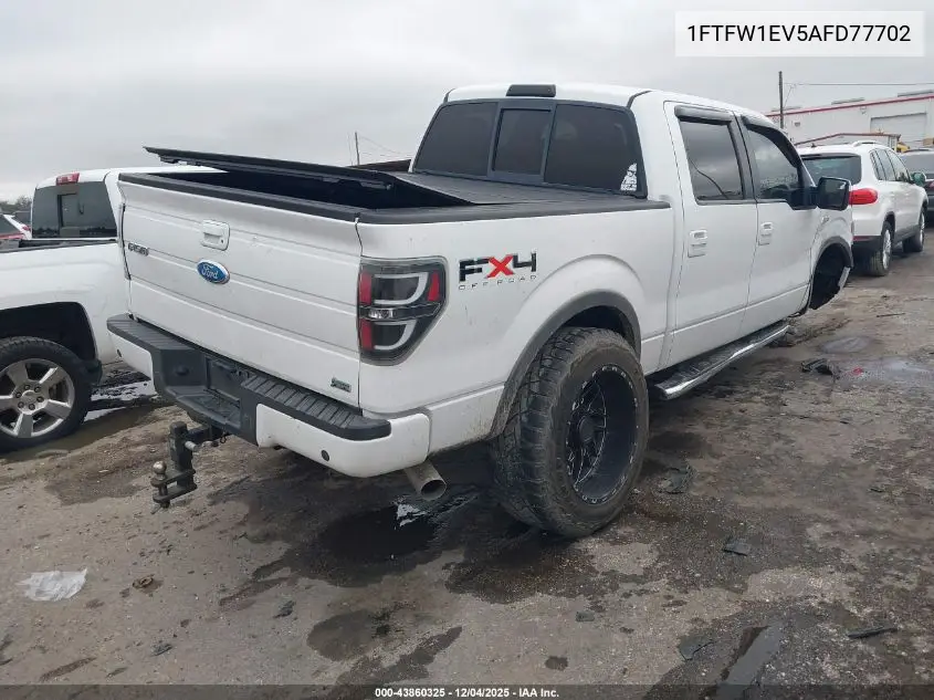 1FTFW1EV5AFD77702 2010 Ford F-150 Fx4/Harley-Davidson/King Ranch/Lariat/Platinum/Xl/Xlt