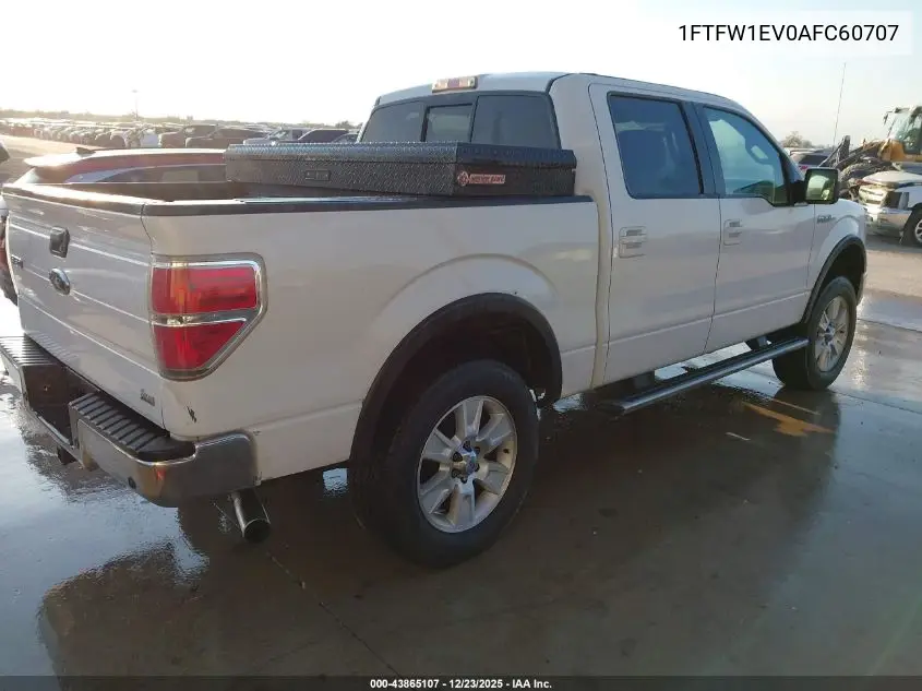 1FTFW1EV0AFC60707 2010 Ford F-150 Fx4/Harley-Davidson/King Ranch/Lariat/Platinum/Xl/Xlt