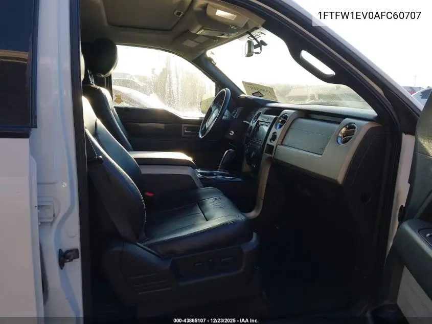 1FTFW1EV0AFC60707 2010 Ford F-150 Fx4/Harley-Davidson/King Ranch/Lariat/Platinum/Xl/Xlt