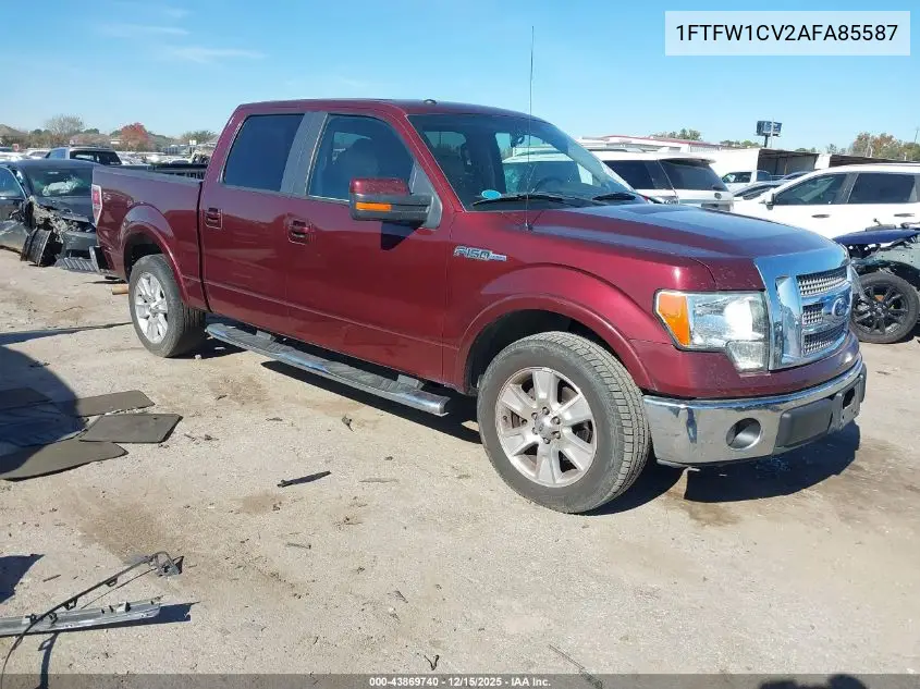 1FTFW1CV2AFA85587 2010 Ford F-150 Fx2 Sport/Harley-Davidson/King Ranch/Lariat/Platinum/Xl/Xlt