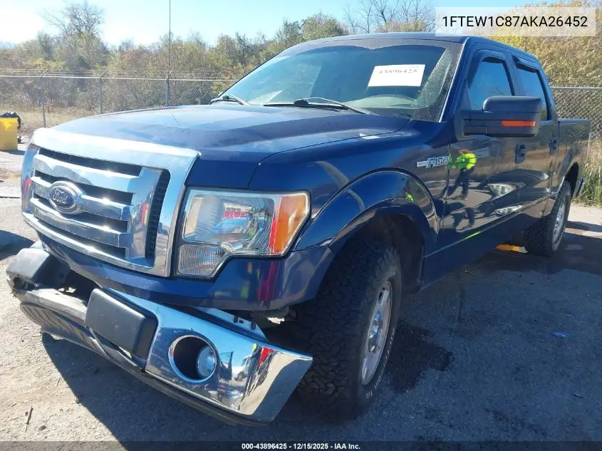 1FTEW1C87AKA26452 2010 Ford F-150 Fx2 Sport/Xl/Xlt
