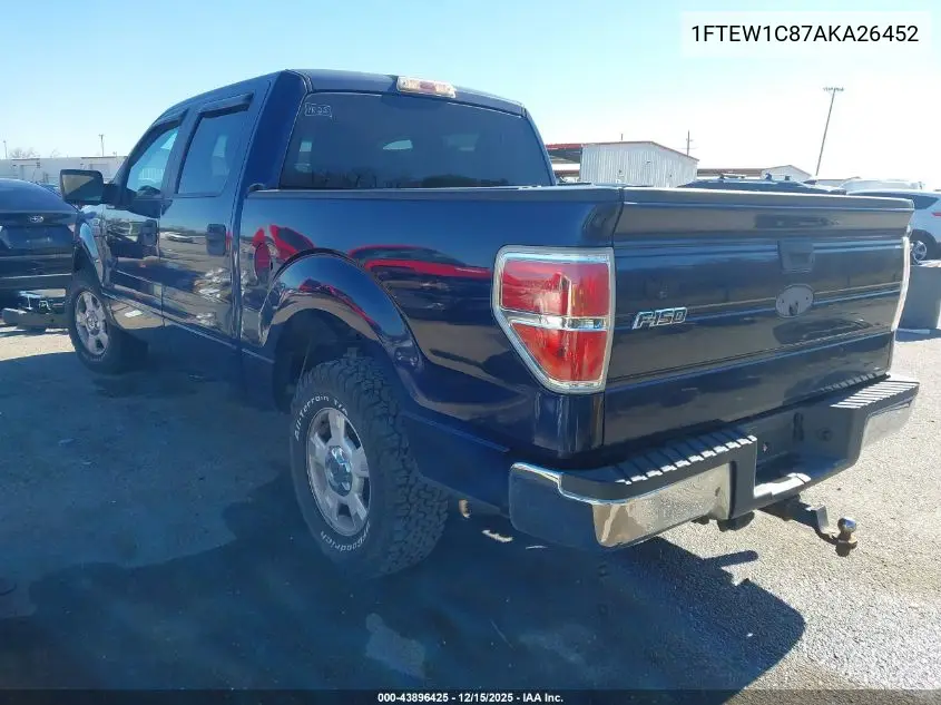 1FTEW1C87AKA26452 2010 Ford F-150 Fx2 Sport/Xl/Xlt