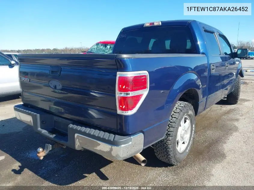 1FTEW1C87AKA26452 2010 Ford F-150 Fx2 Sport/Xl/Xlt