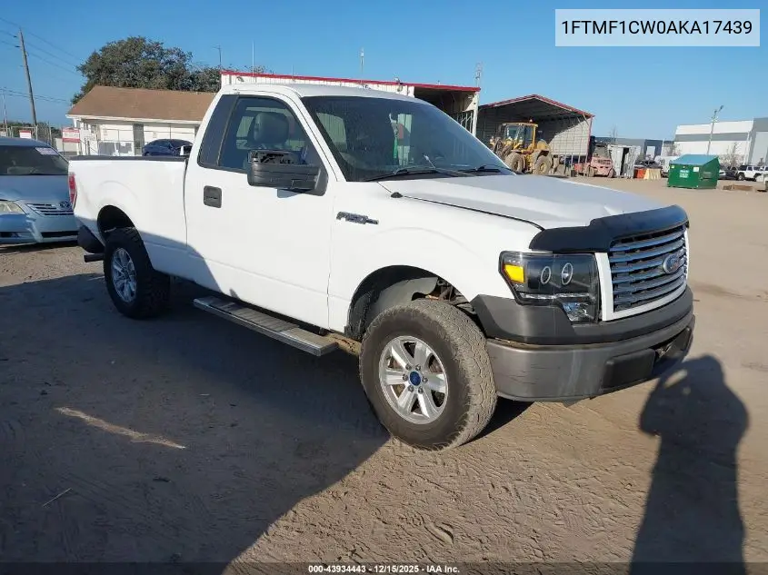 1FTMF1CW0AKA17439 2010 Ford F-150 Stx/Xl/Xlt