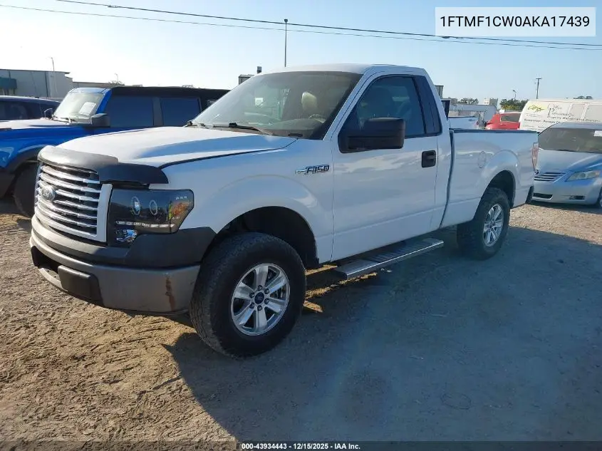 1FTMF1CW0AKA17439 2010 Ford F-150 Stx/Xl/Xlt