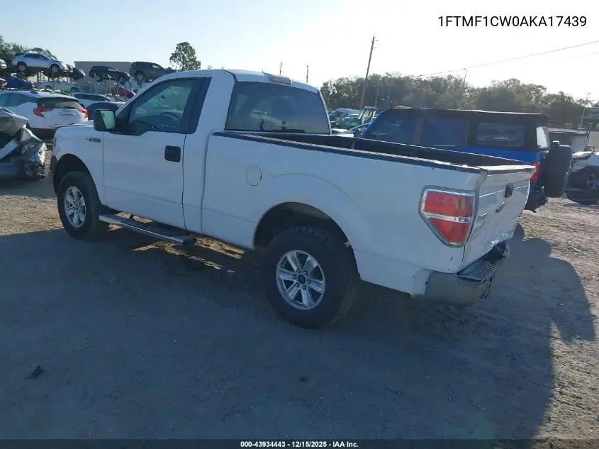 1FTMF1CW0AKA17439 2010 Ford F-150 Stx/Xl/Xlt