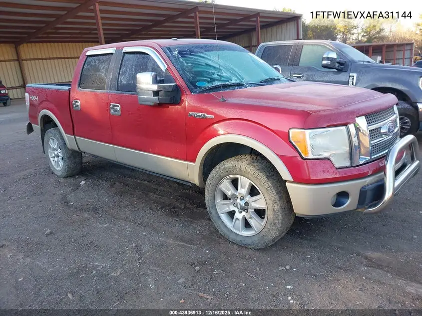 1FTFW1EVXAFA31144 2010 Ford F-150 Fx4/Harley-Davidson/King Ranch/Lariat/Platinum/Xl/Xlt