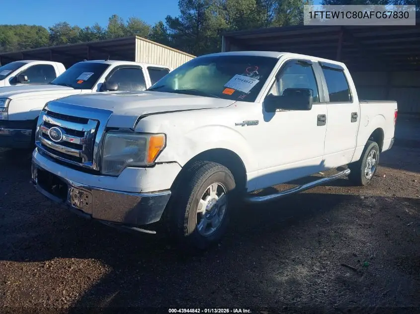 1FTEW1C80AFC67830 2010 Ford F-150 Xlt