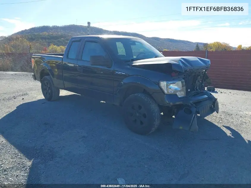 1FTFX1EF6BFB36836 2011 Ford F-150 Stx