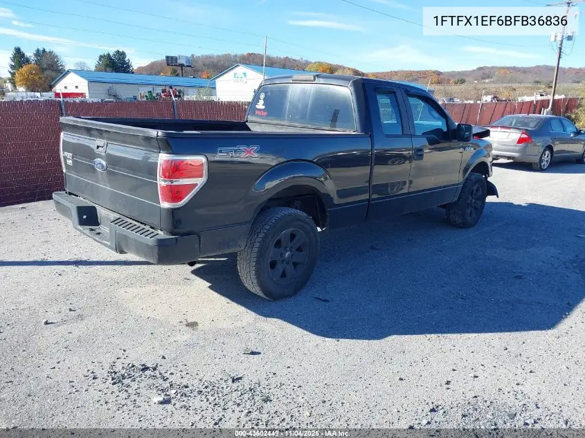 1FTFX1EF6BFB36836 2011 Ford F-150 Stx