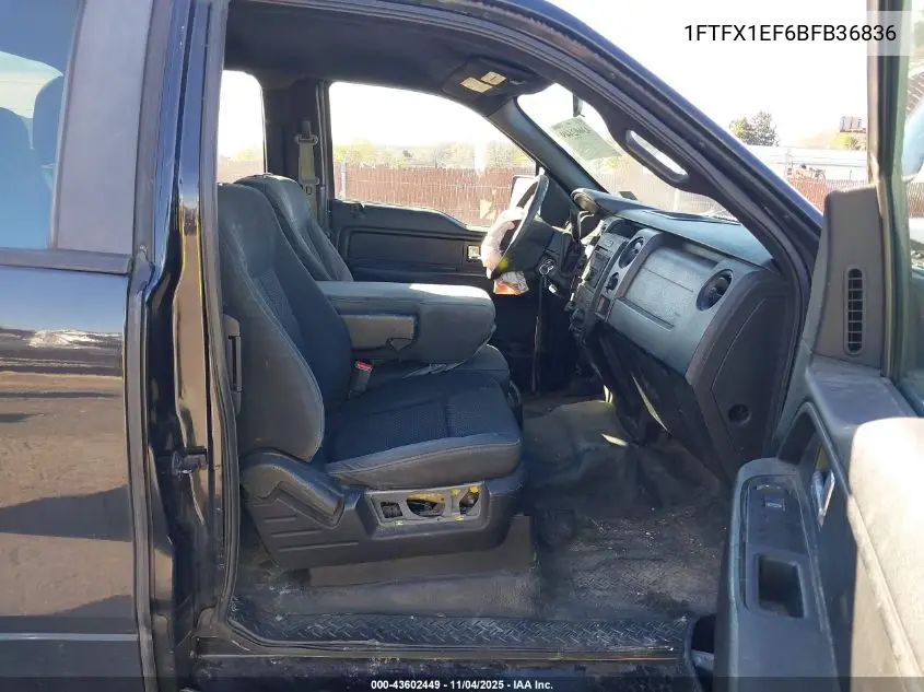 1FTFX1EF6BFB36836 2011 Ford F-150 Stx