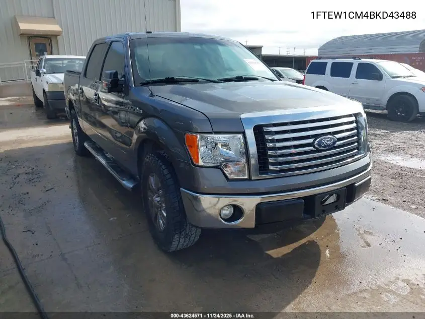 1FTEW1CM4BKD43488 2011 Ford F-150 Xlt