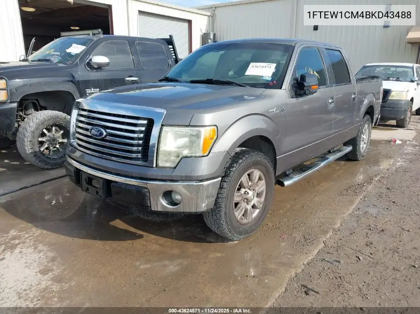 1FTEW1CM4BKD43488 2011 Ford F-150 Xlt