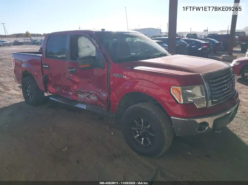 1FTFW1ET7BKE09265 2011 Ford F-150 Xlt