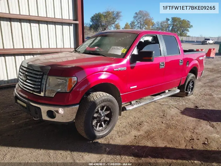 1FTFW1ET7BKE09265 2011 Ford F-150 Xlt