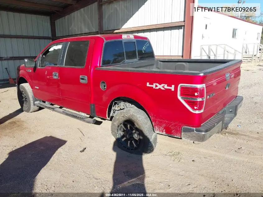 1FTFW1ET7BKE09265 2011 Ford F-150 Xlt
