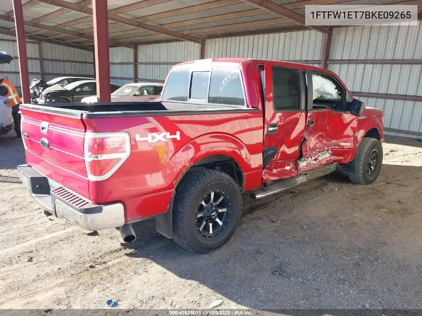 1FTFW1ET7BKE09265 2011 Ford F-150 Xlt