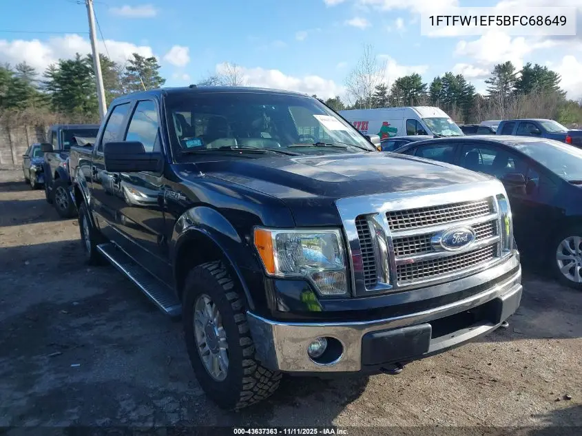 1FTFW1EF5BFC68649 2011 Ford F-150 Lariat