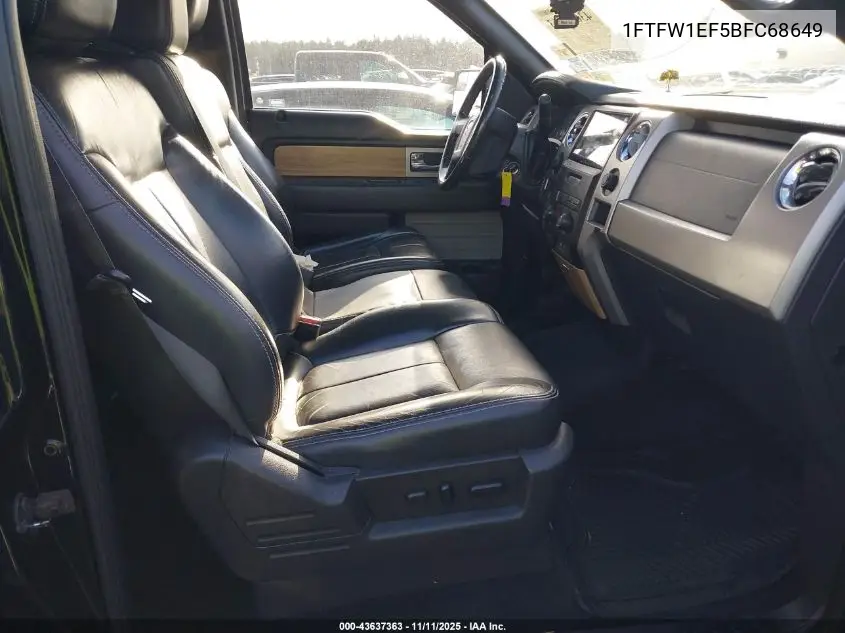 1FTFW1EF5BFC68649 2011 Ford F-150 Lariat