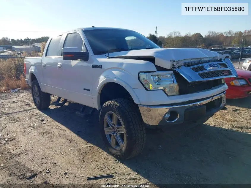 1FTFW1ET6BFD35880 2011 Ford F-150 Lariat