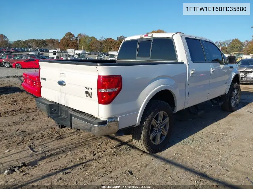 1FTFW1ET6BFD35880 2011 Ford F-150 Lariat
