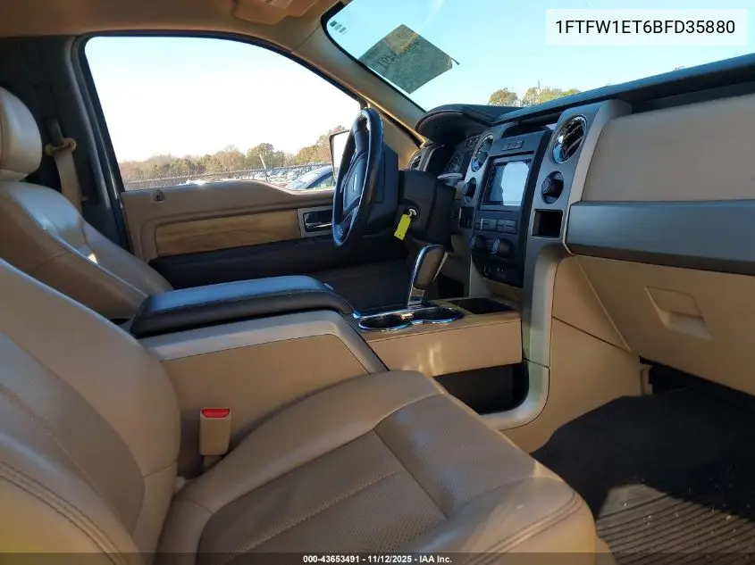 1FTFW1ET6BFD35880 2011 Ford F-150 Lariat