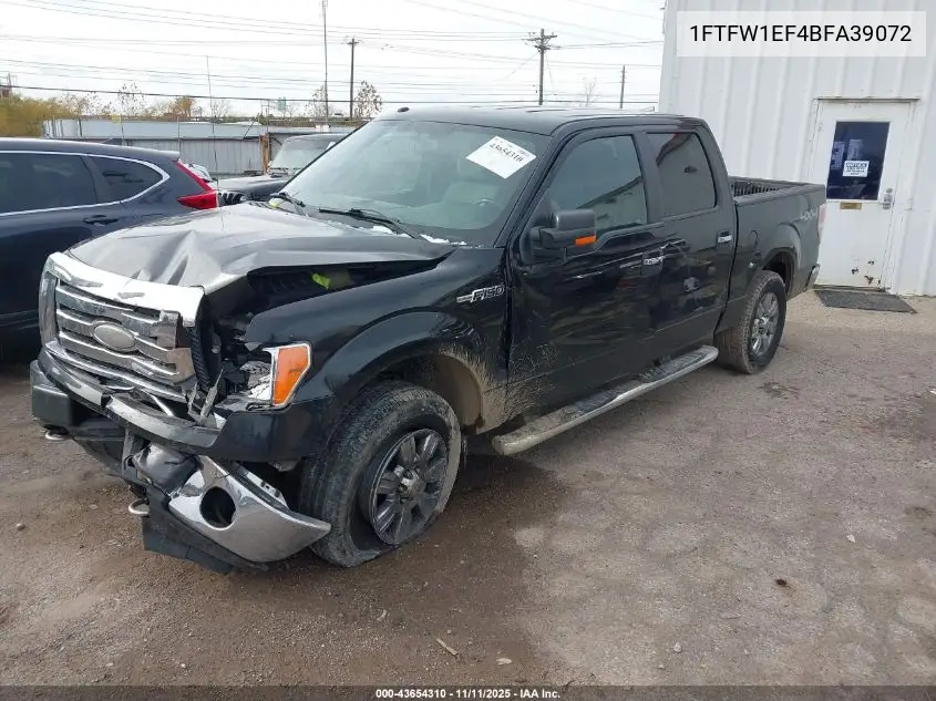 1FTFW1EF4BFA39072 2011 Ford F-150 Xlt