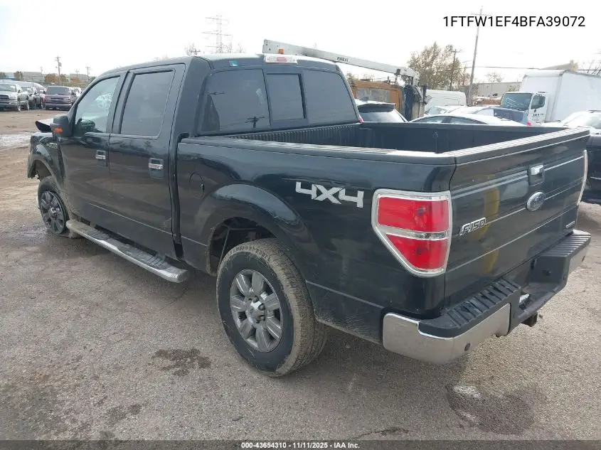 1FTFW1EF4BFA39072 2011 Ford F-150 Xlt