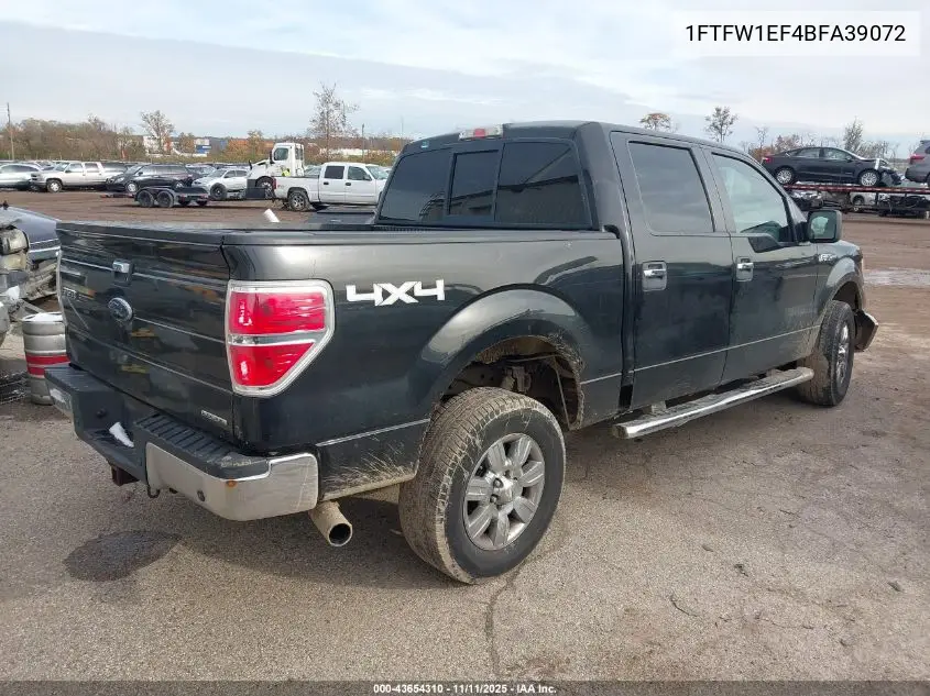 1FTFW1EF4BFA39072 2011 Ford F-150 Xlt