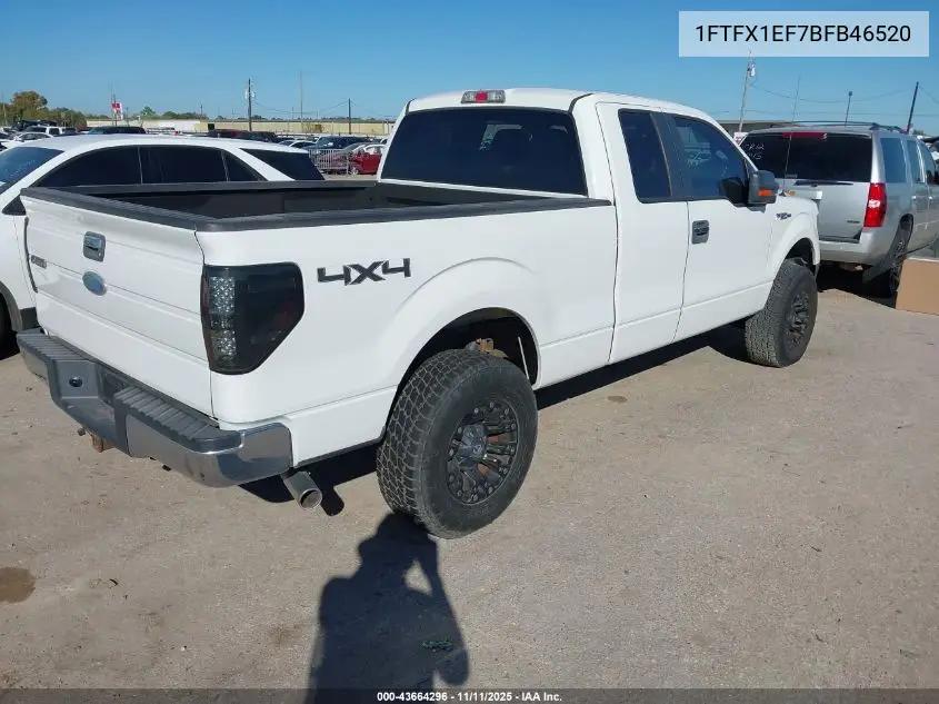 1FTFX1EF7BFB46520 2011 Ford F-150 Xlt