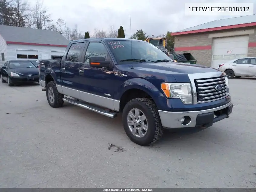 1FTFW1ET2BFD18512 2011 Ford F-150 Xlt