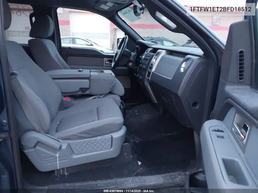 1FTFW1ET2BFD18512 2011 Ford F-150 Xlt