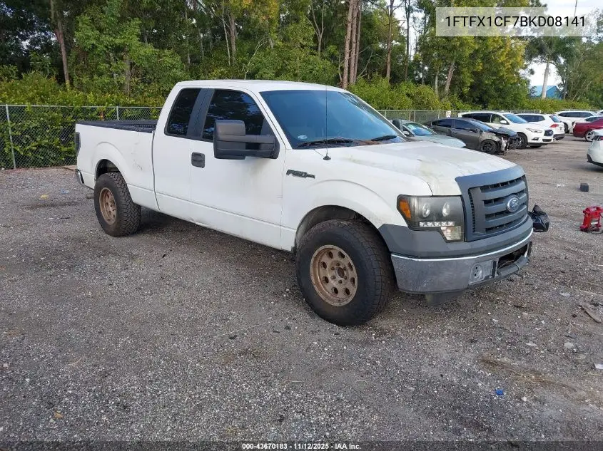 1FTFX1CF7BKD08141 2011 Ford F-150 Xl