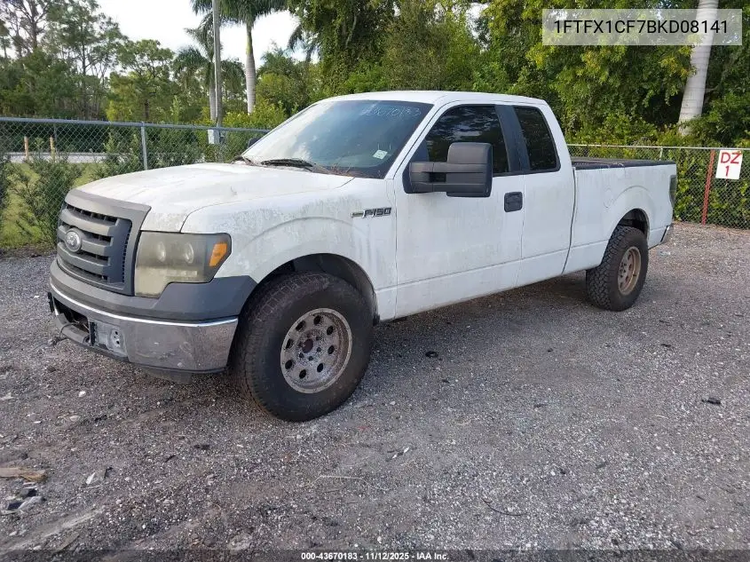 1FTFX1CF7BKD08141 2011 Ford F-150 Xl