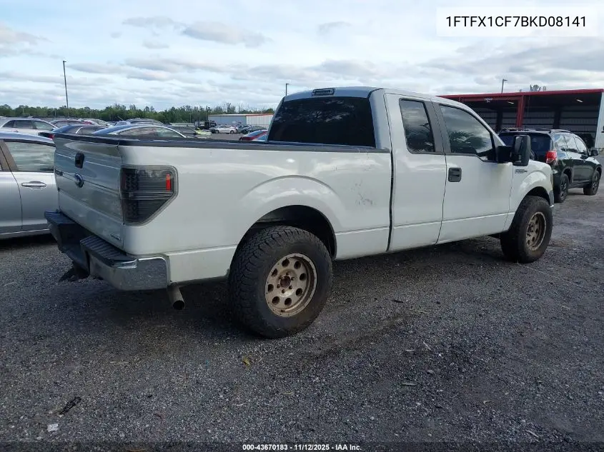 1FTFX1CF7BKD08141 2011 Ford F-150 Xl
