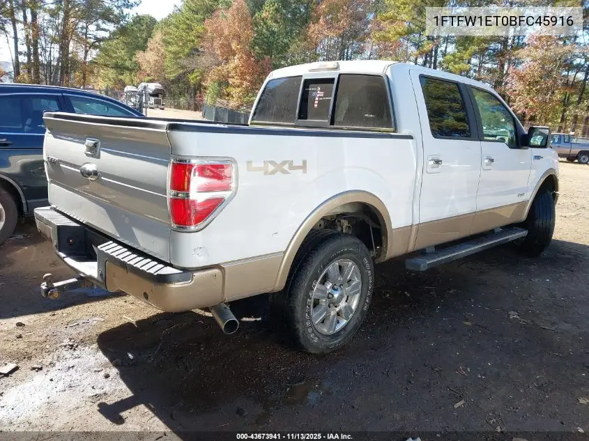 1FTFW1ET0BFC45916 2011 Ford F-150 Lariat