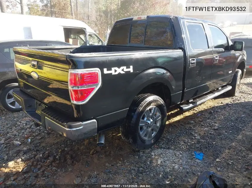 1FTFW1ETXBKD93532 2011 Ford F-150 Xlt