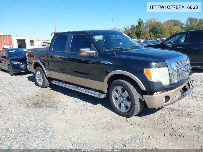 1FTFW1CF7BFA16663 2011 Ford F-150 Lariat