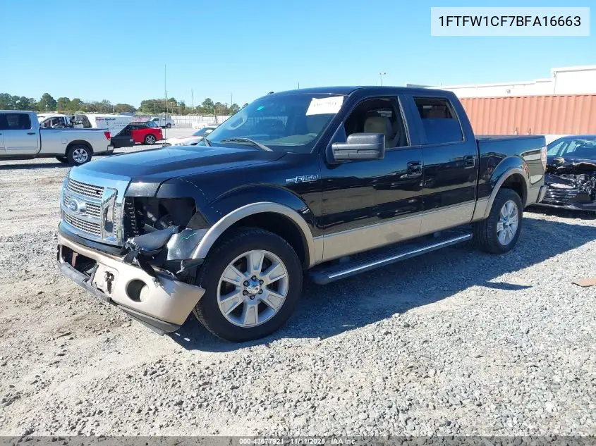 1FTFW1CF7BFA16663 2011 Ford F-150 Lariat