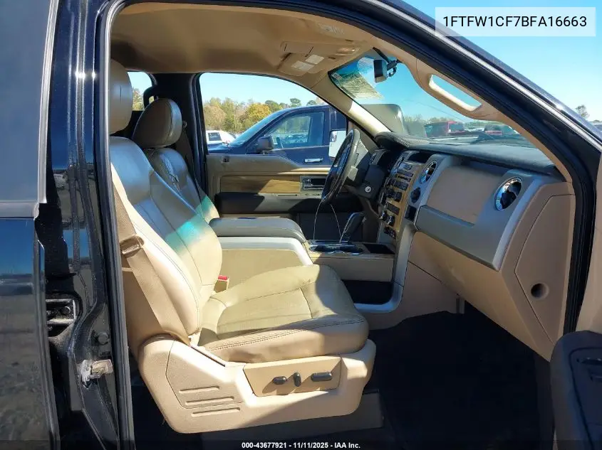 1FTFW1CF7BFA16663 2011 Ford F-150 Lariat