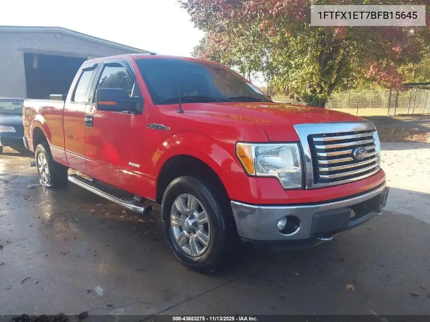 1FTFX1ET7BFB15645 2011 Ford F-150 Xlt